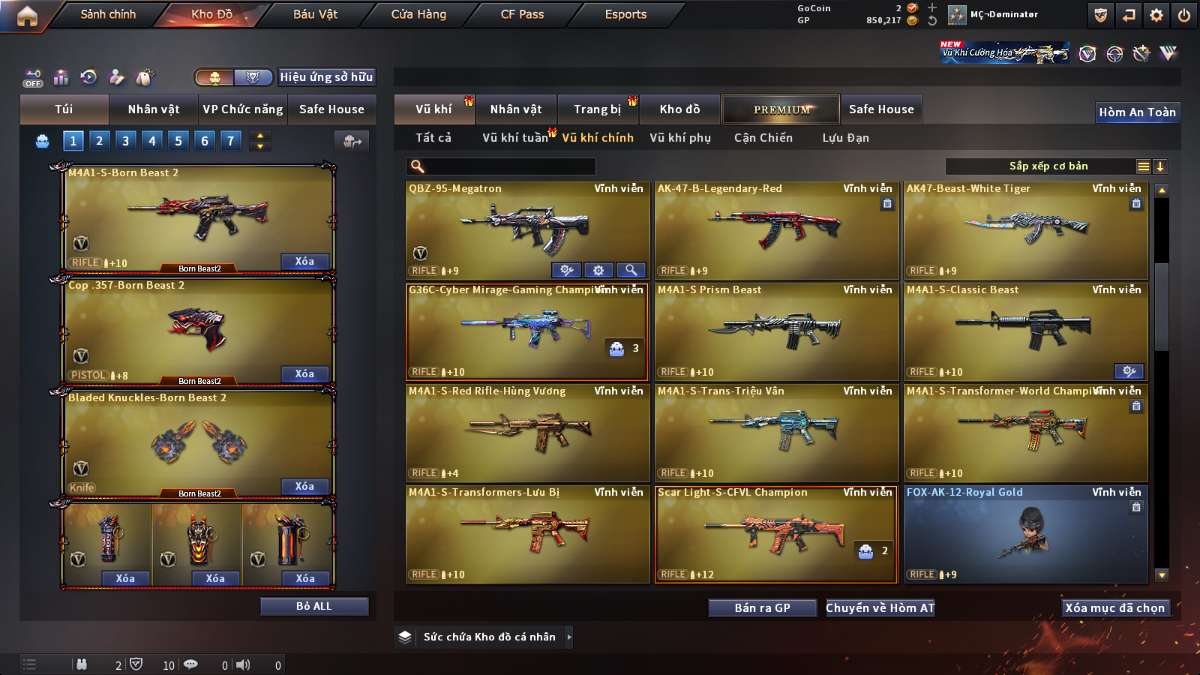 shop acc cf uy tin gia re